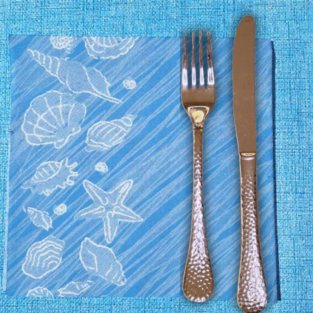 Capri Blue ⫸ Airlaid Napkin- 40x40cm